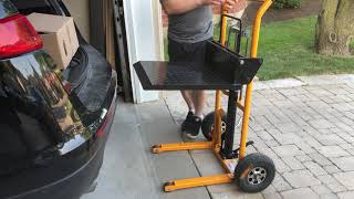 Hand truck  Fork lift  stacker [upl. by Milzie]