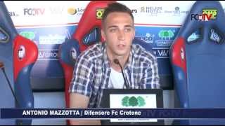 AvellinoCrotone Antonio Mazzotta in conferenza [upl. by Vincenty]