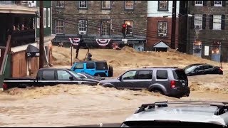 Maryland flooding Ellicott City street turns into raging river [upl. by Waechter]