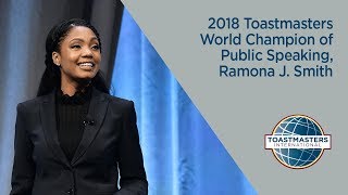 2018 Toastmasters World Champion of Public Speaking Ramona J Smith [upl. by Uoliram]