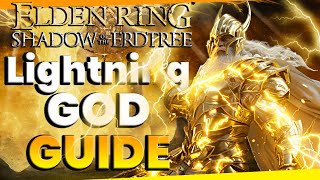 Elden Ring DLC Build Ultimate Lightning God Guide [upl. by Euqinwahs]