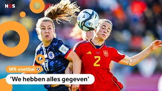 Nederland verliest van Spanje en ligt uit het WK [upl. by Lahcim]