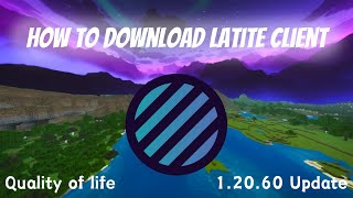 Minecraft Bedrock Client LATITE Client Review and Tutorial [upl. by Navillus]