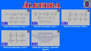 Curso de Álgebra Videos 11 al 15 [upl. by Assenna]