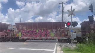 CSX L779 At Evers Street Crossing In PC Florida [upl. by Esnofla]