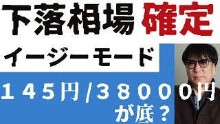 下落相場確定／イージーモード／１４５円／３８０００円が底？ [upl. by Liagaba890]