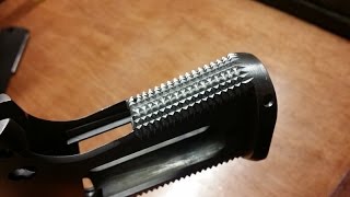 1911 Build 8 Commander 45 acp  Part 3  Rear Strap Checkering [upl. by Hinch]