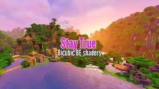 🌿Stay True Pack para Bicubic Shaders Aesthetic Texture Minecraft Bedrock 119 [upl. by Nedroj851]