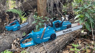 Makita XGT 18quot Chainsaw 40v Review  USA Model GU06T1  Its a BEAST [upl. by Elysia]