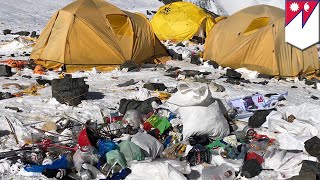 Mt Everest turning into toilety garbage dump  TomoNews [upl. by Dixie526]