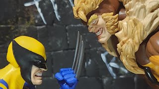 Wolverine vs Sabretooth Stop Motion [upl. by Ahsenhoj363]