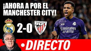 🔴 REAL MADRID 20 ATHLETIC CLUB  DOBLETE DE RODRYGO  AHORA A POR EL CITY [upl. by Eittol]