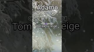 Adamo🎵Tombe la neige 📀1963 Lyrics and composition Adamo [upl. by Urana]