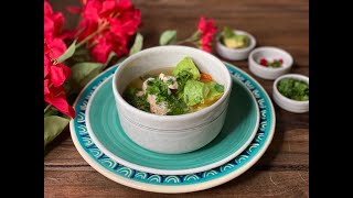 Receta de Caldo Mexicano de Pollo l elblogdeceleste [upl. by Doownyl]