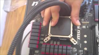 COOLER MASTER Seidon 120V Plus install and test [upl. by Lilia]