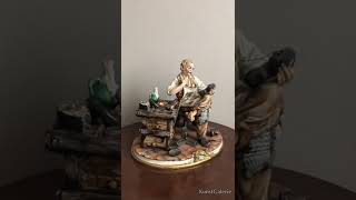 Shoemaker​ Luciano Cazzola Capodimonte porcelain figurine [upl. by Ttennej]