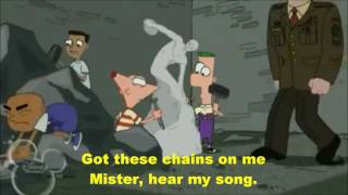 Phineas and FerbChains On Me LyricsHD [upl. by Nytsirk]