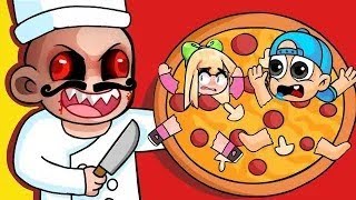 Queríamos Ir A Comer Pizza Pero Un Pizzero MALOSO Nos Ha ATRAPADO😮 🍕EscAPAMOS De La Pizzería [upl. by Lucius702]