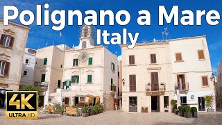 Polignano a Mare Italy Walking Tour 4k Ultra HD 60fps – With Captions [upl. by Wilmar]