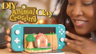 DIY ANIMAL CROSSING Nintendo Switch Holder from CLAY [upl. by Peednama]