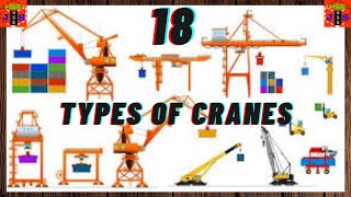 18 Types of Cranes Used in Construction safetyfirstlife [upl. by Joya]