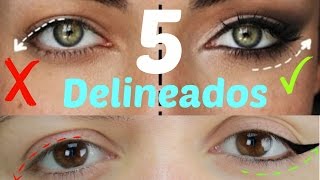 Tips de delineado DE OJOS PARA párpado caído o encapotados paso a paso [upl. by Roderica235]