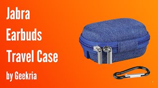 Jabra OnEar Headphones Travel Case Hard Shell Headset Carrying Case  Geekria [upl. by Elly940]