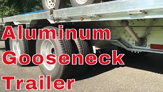 Crossman Trailer Aluminum Gooseneck Delivery Good ByePJ Trailer [upl. by Assert]