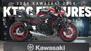 NEW 2024 KAWASAKI Z650 WITH KTRC FEATURES [upl. by Eelak]