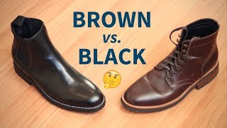 Brown Boots vs Black Boots  Which Color Is Better For YOU [upl. by Ahseirej]