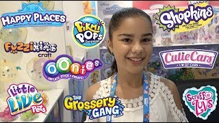 Toy Fair 2018  Shopkins Oonies Cutie Cars Happy Places [upl. by Swithbert105]