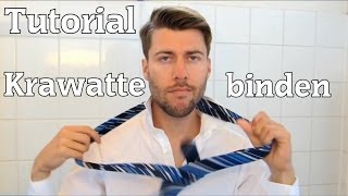 KRAWATTE BINDEN  Tutorial  Wie bindet man eine Krawatte  Schnell amp Einfach [upl. by Ahern]