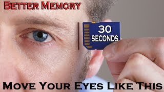 Move Your Eyes Like This for 30 Seconds to Improve Memory  Dr Alan Mandell DC [upl. by Itsa593]