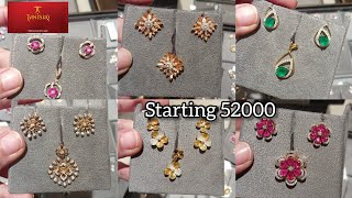 Tanishq diamond pendant set designs with price 2024 latest design jewellery collection [upl. by Whallon712]