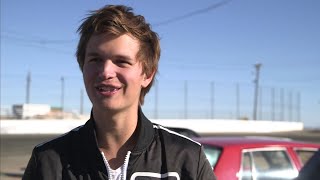 Baby Driver Behind the Scenes Extras  Ansel Drifting [upl. by Dlaregztif]