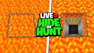 Minecraft Hide Or Hunt but its LIVE [upl. by Tichon]