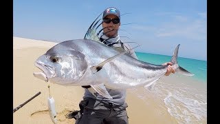 Crazy Roosterfish action with double hook up [upl. by Nauhs]