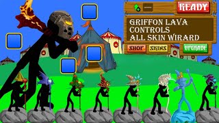 GRIFFON GIANT CONTROL ALL SKINS WIZARD VS XIPHON SWORDSMAN  HACK STICK WAR LEGACYSTICK 789 [upl. by Animsaj461]