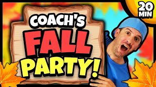 🍁 Fall Brain Break Party 🍁 Simon Says 🍁 Would You Rather 🍁 Coach Corey Martin [upl. by Theda]