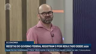 Economia receitas do governo federal registram o pior resultado desde 2020 [upl. by Sonja]