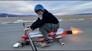 Crazy Rocketman ACME Jet engine Skateboard [upl. by Boris]