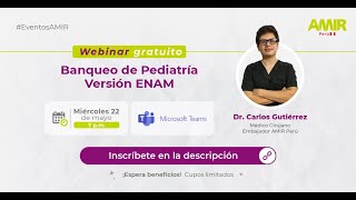 Webinar gratuito Banqueo de pediatría versión ENAM [upl. by Nylhtac]