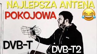 Najmocniejsza antena pokojowa nowy standard DVBT2 HEVC vs DVBT zmiany sprawdzam tv i MUX3 tvp [upl. by Endres922]