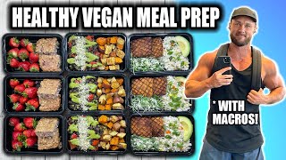 Healthy amp Delicious Vegan Meal Prep  Macros Included [upl. by Shapiro]