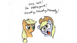 Derpys Impersonation  MLP Comic Dub  Applejack  Derpy  Cute  Reference Comedy [upl. by Siraved330]