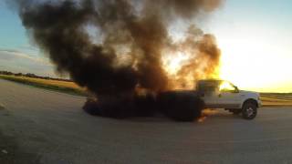 Ford F350 60 Powerstroke Crop Dust Rolling Coal [upl. by Laenej375]