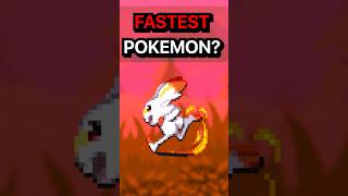 Who Is The FASTEST Pokémon pokemon shorts [upl. by Yuht]