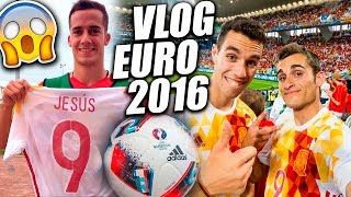 REGALO DE LUCAS VAZQUEZ Y UN DÍA EN LA EUROCOPA  Epic Vlog de Fútbol EURO 2016 [upl. by Pearline651]