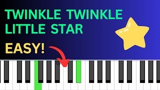 EASY Twinkle Twinkle Little Star  Piano Tutorial  Beginner [upl. by Alyose]