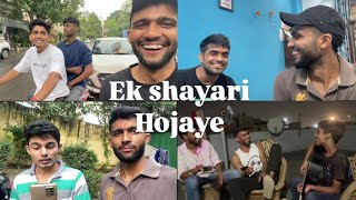 Shayari competition  singing 😂 Unlimited fun😍Vlog funny shayari youtubevideo vlog explore [upl. by Miru177]